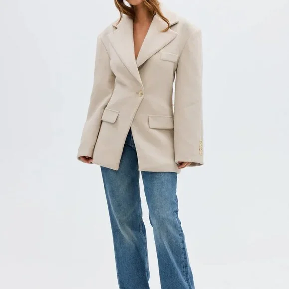 Bubish Sasika Clinched Blazer in Dove Grey - Picture 1 of 2